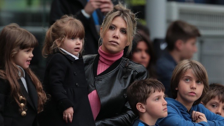 Wanda Nara junto a sus hijos.