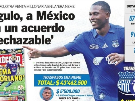 Llegada de Bryan Angulo a Cruz Azul se roba las portadas en Ecuador