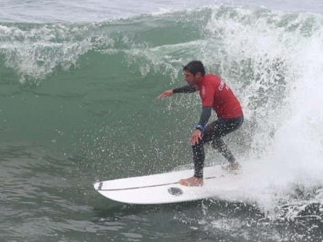 Por todo: Piccolo Clemente consiguió llegar a la final de surf y buscará el oro panamericano este domingo