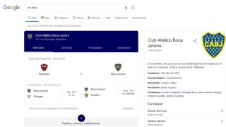 Explotaron Las Redes Si En Google Buscas Ex Club Aparecen Los Partidos De Boca Bolavip
