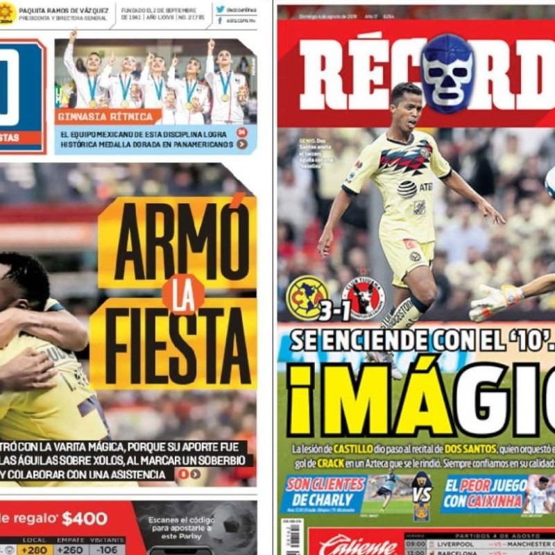 Gio Dos Santos se adueña de las portadas de los periódicos