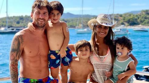 Los hijos de Leo Messi, listos para ver Barcelona en el Joan Gamper