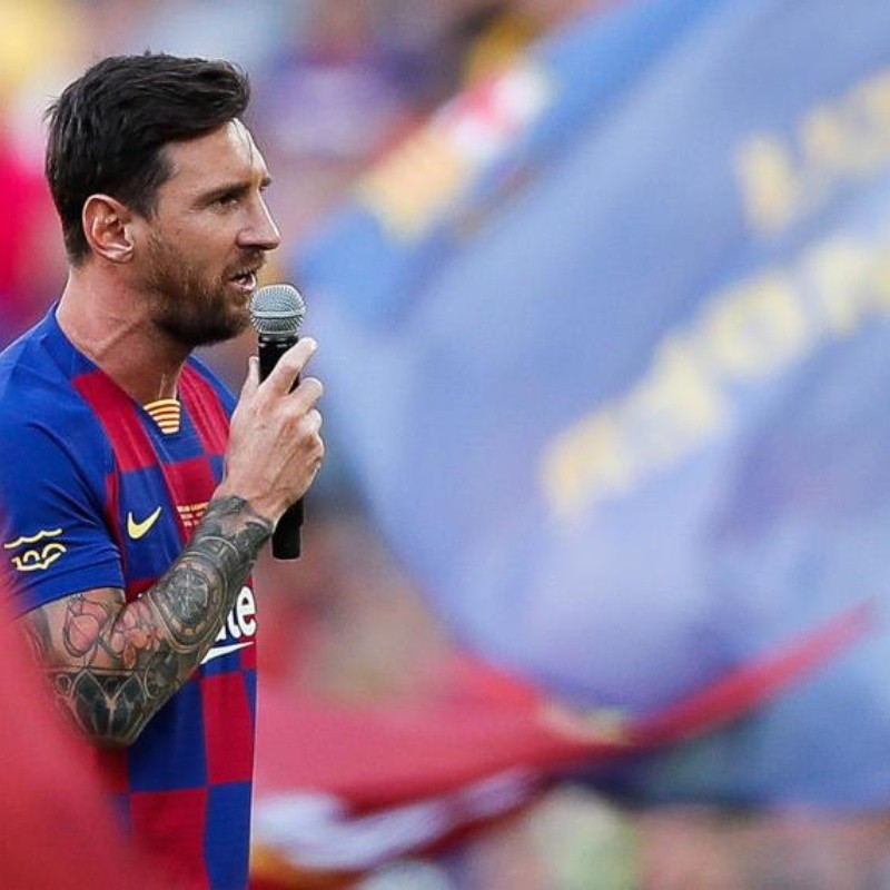 Messi subió foto de su discurso y le habló a los hinchas del Barcelona: "Que nadie dude"