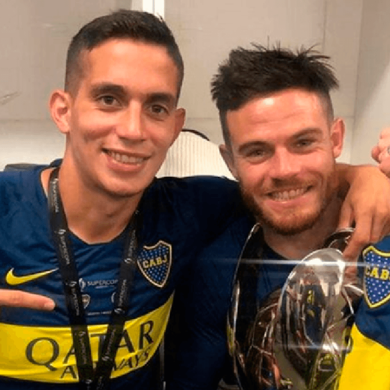 Llora Boca: Nández llegó a Italia y ya le clavaron una bufanda del Cagliari