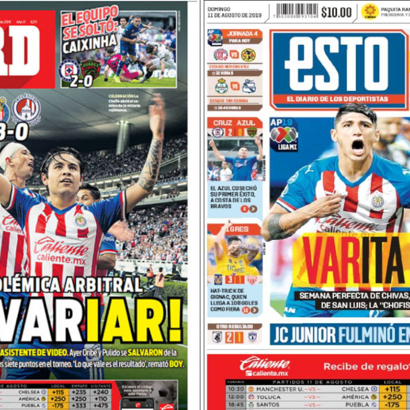 Chivas volvió a ganar y se adueñó de las portadas