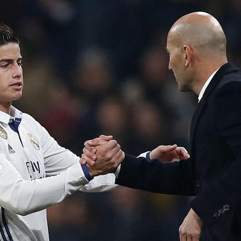 Zidane se refirió a James y mantuvo en vilo su futuro en el Madrid