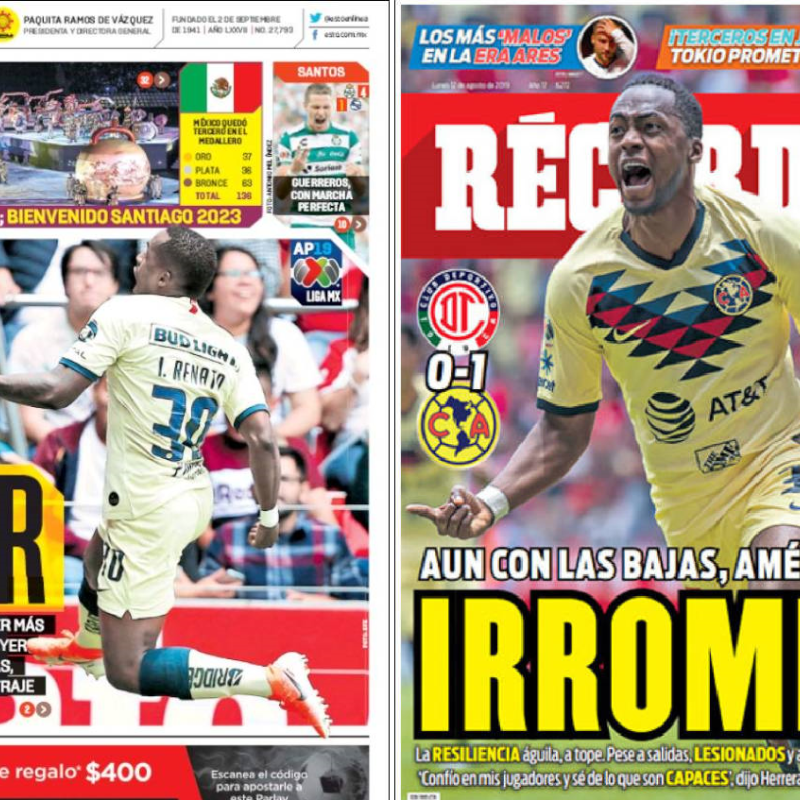 Santos es líder, pero América se quedó con las portadas