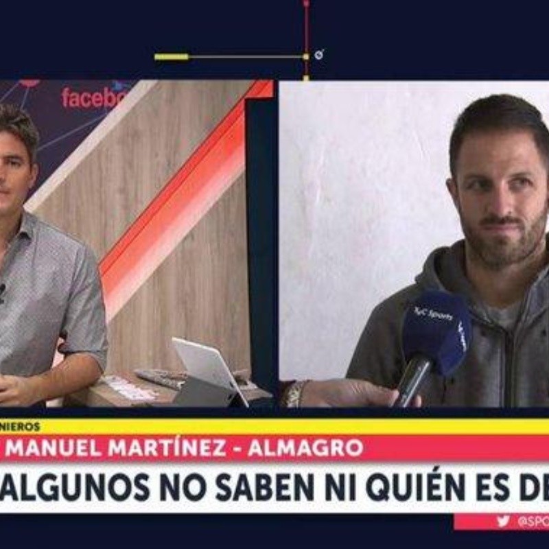 Burrito Martínez: "Algunos en Almagro ni saben quién es De Rossi"