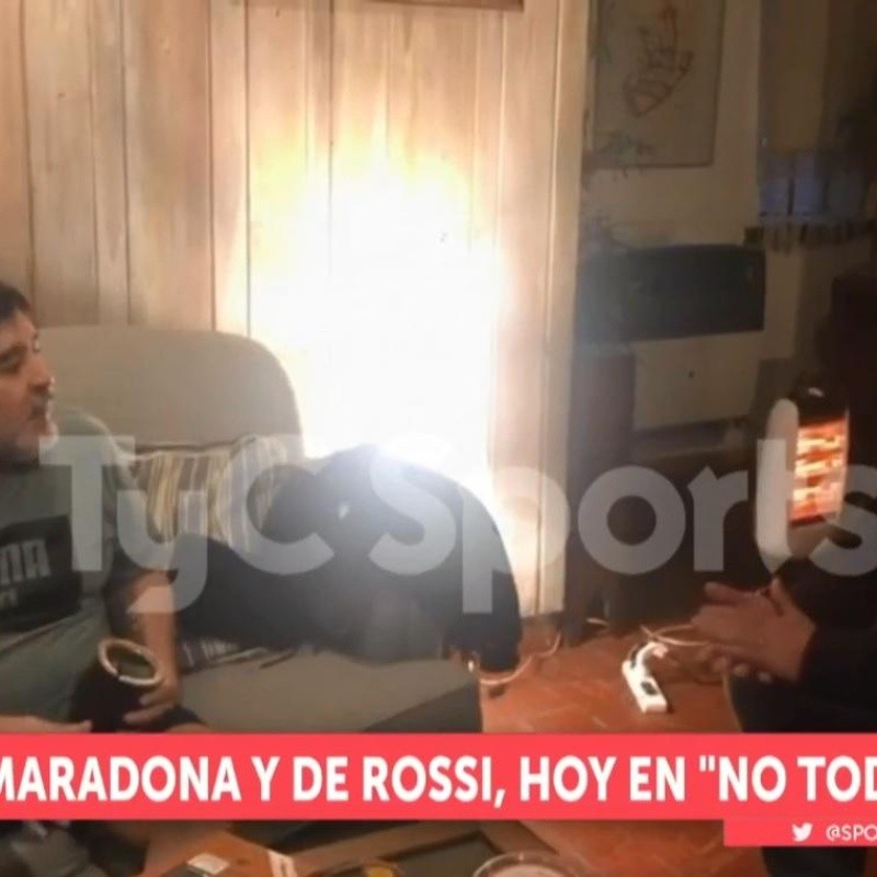 La frase de Maradona a De Rossi que va a poner como locos a los hinchas de Boca