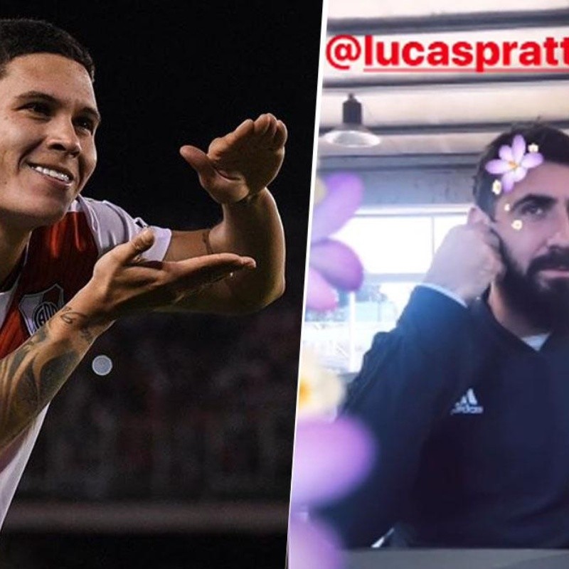 La divertida historia de Quintero con Lucas Pratto: "Dale el mate, Juanfer"