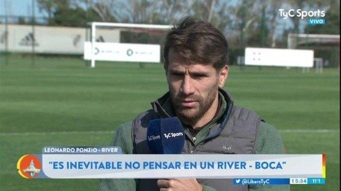 Le preguntaron por un posible River-Boca en Libertadores y Ponzio nos hizo reflexionar a todos