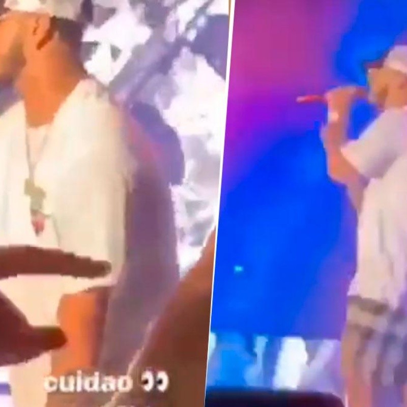 Video: ¿le quisieron robar el reloj a Anuel AA en pleno concierto?