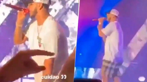 Video: ¿le quisieron robar el reloj a Anuel AA en pleno concierto?