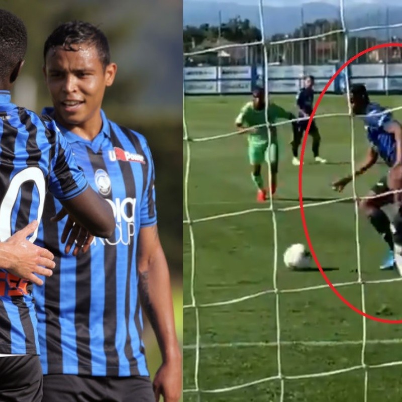 Pero qué baile al portero le hizo Muriel para golazo en pretemporada con Atalanta