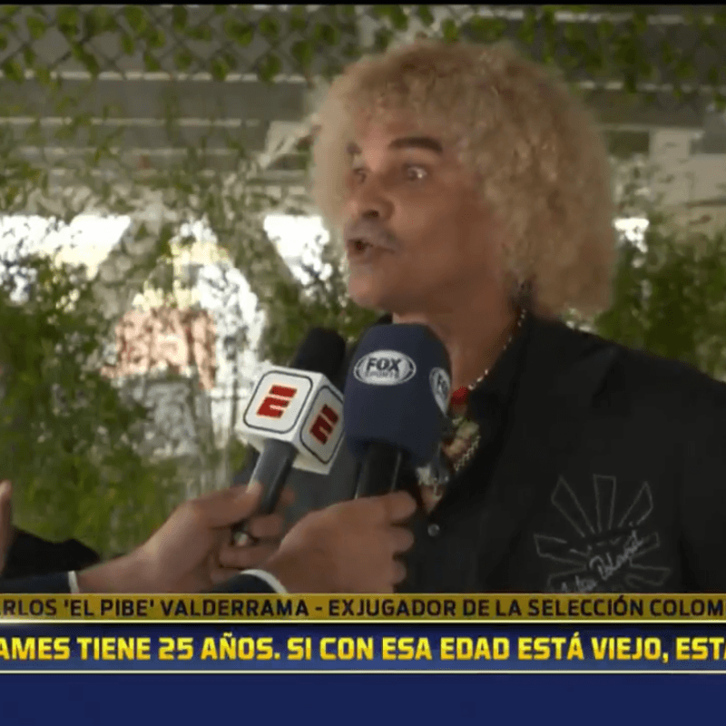 El Pibe Valderrama y un claro mensaje sobre James: "No va a jugar ni con los 24 lesionados"