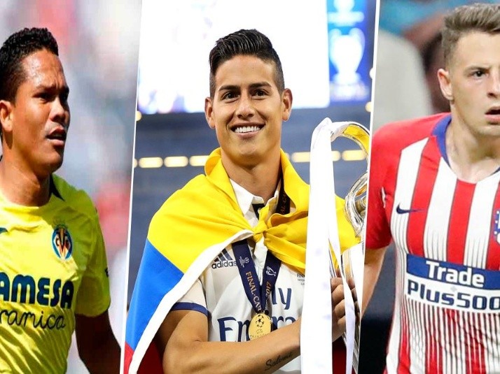 son los jugadores colombianos que estarán presentes en Liga de España 2019/2020