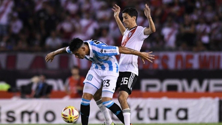 Racing vs. River por la Superliga.