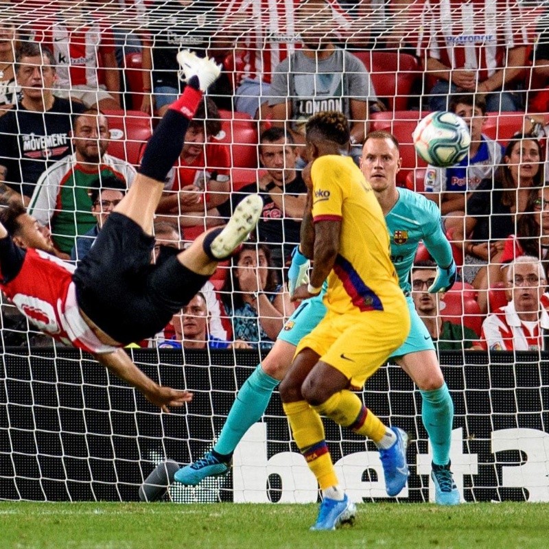 Aduriz puso el fútbol que le faltó al Barcelona: ¡Athletic Club le arruinó el debut al campeón!