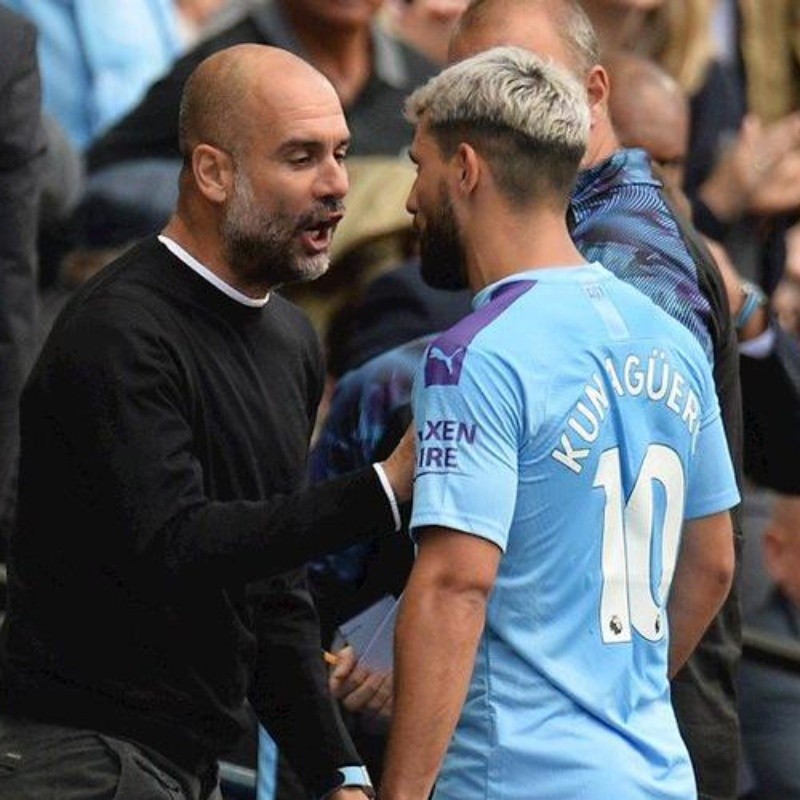 Guardiola explicó el por qué de la discusión con Agüero: "No lo culpo"