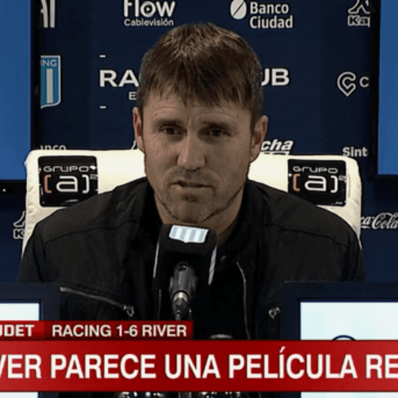 Coudet confesó que la gente de Racing lo hizo sentir peor que la goleada de River