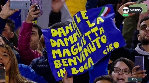 Pancarta para Daniele De Rossi.