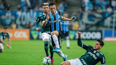 Gremio vs. Palmeiras por la Copa Libertadores.
