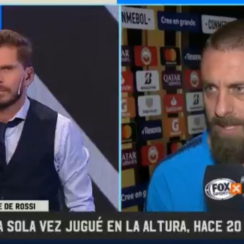 De Rossi: "Tengo un grupo donde se habla solo de fútbol y la foto de perfil es Riquelme"