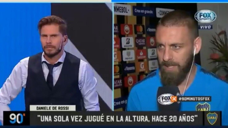 De Rossi: "Tengo un grupo donde se habla solo de fútbol y la foto de perfil es Riquelme"