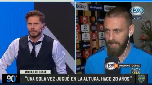 De Rossi: "Tengo un grupo donde se habla solo de fútbol y la foto de perfil es Riquelme"