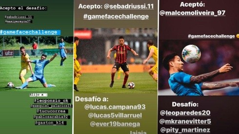 Unos capos: Driussi, Kranevitter y el Pity Martínez se sumaron a un nuevo challenge en Instagram