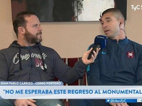 Juan Pablo Carrizo: "No me esperaba este regreso al Monumental"