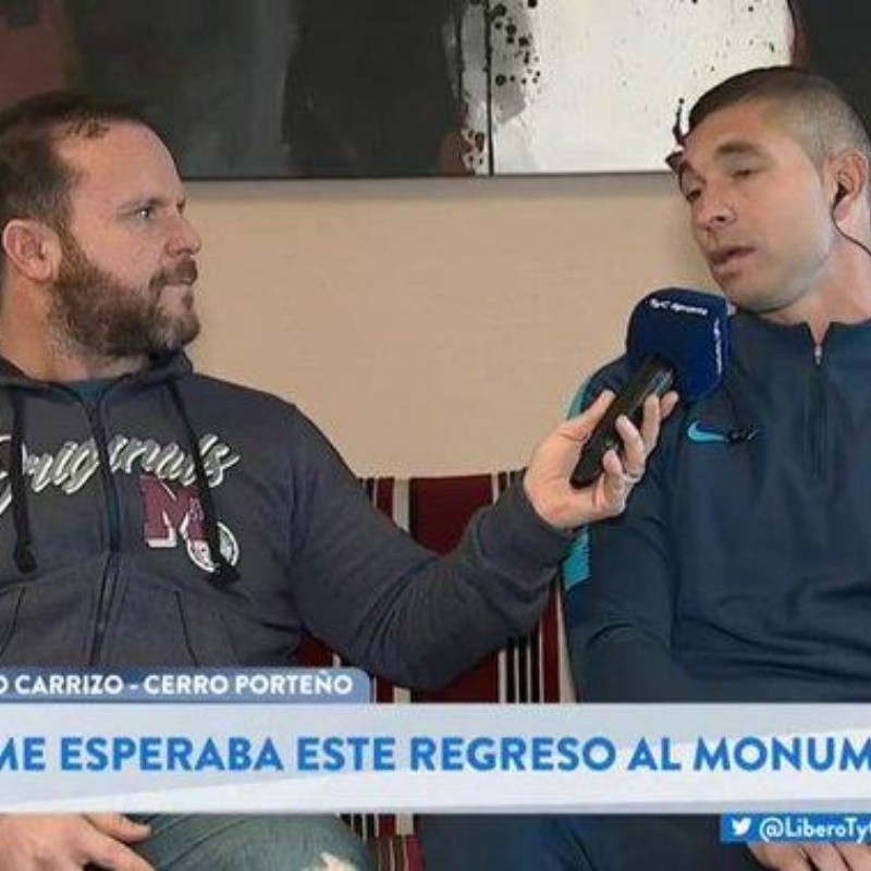 Juan Pablo Carrizo: "No me esperaba este regreso al Monumental"