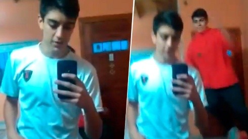 Video viral: le robó el celular a su hermano, dijo algo diabólico y se comió una patada voladora