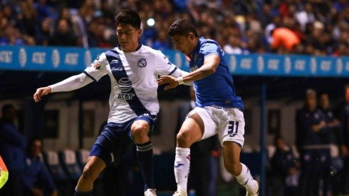 Cruz Azul enfrentando a Puebla en el Clausura 2019.