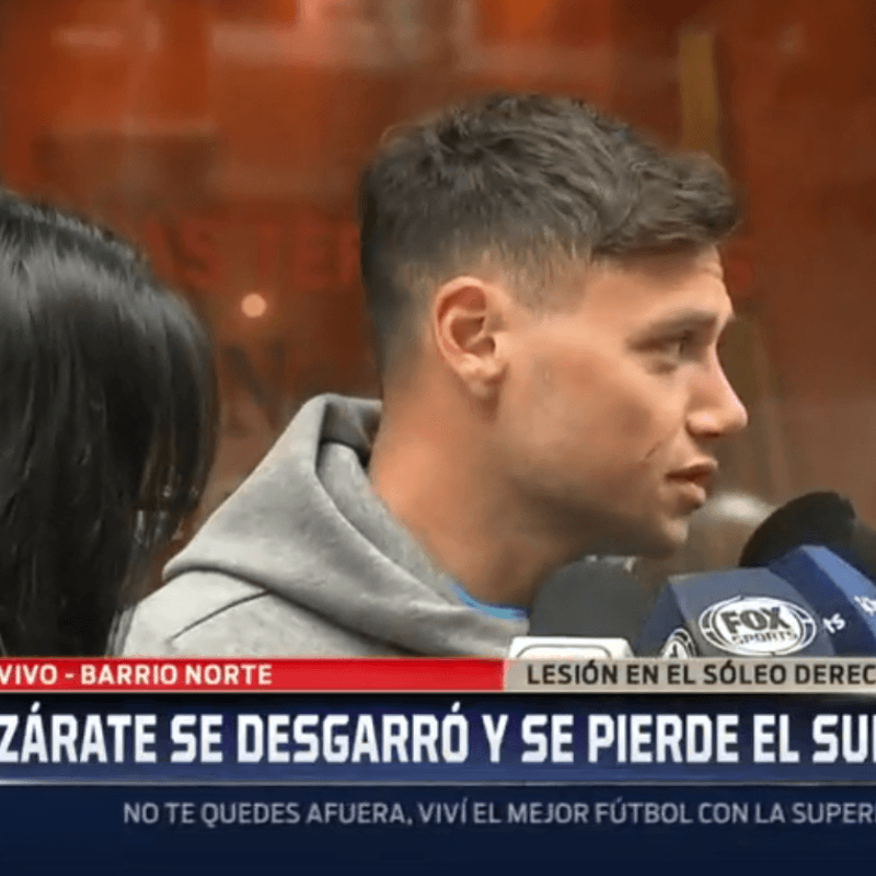 Zárate habló tras hacerse los estudios: "Pensé que era algo más grave"