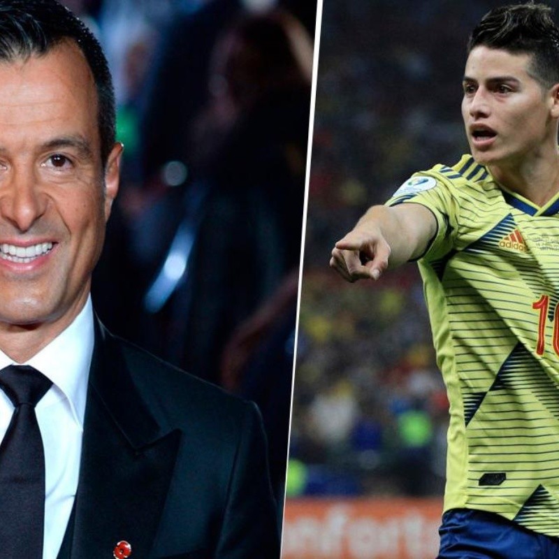 La estrategia de Jorge Mendes para que James no se quede en el Real Madrid