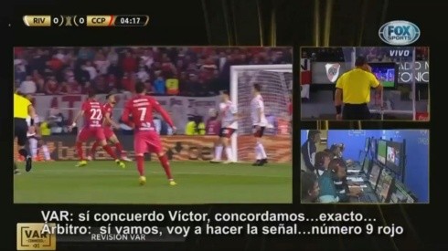 Filtran el audio del VAR en el primer penal de River-Cerro Porteño