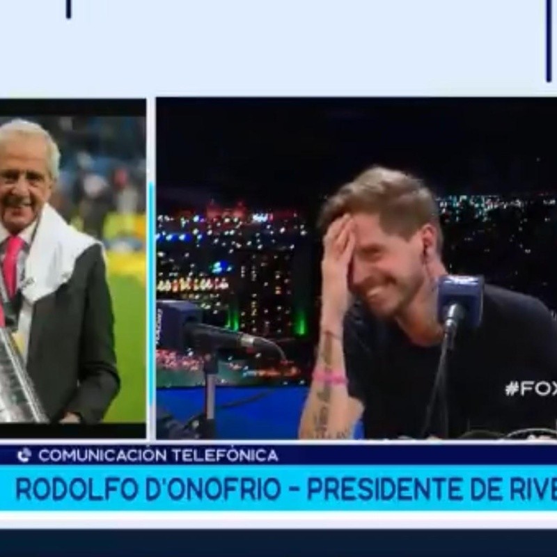 Leto estaba enojado por los penales a River hasta que D'Onofrio salió al aire ¡y lo trolleó!