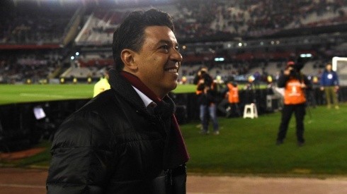 Gallardo, feliz con la victoria ante Cerro Porteño.