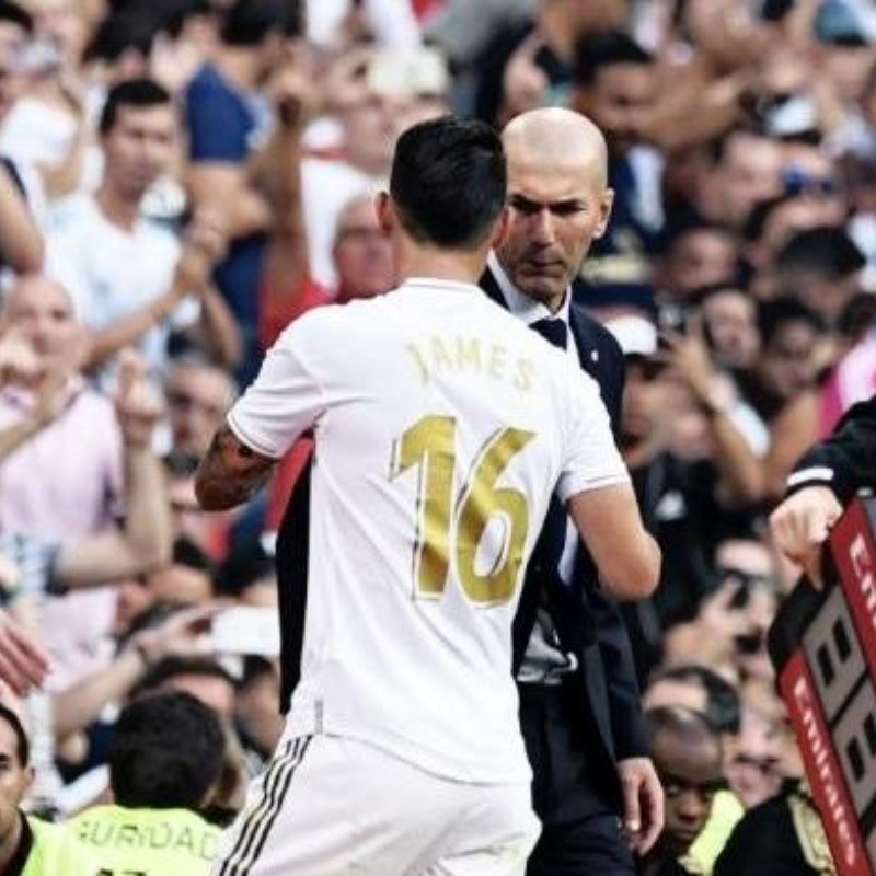 Zidane habló sobre el partido de James Rodríguez y explicó por qué salió