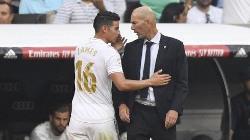 Zidane sacó ayer a James Rodríguez y hoy le toca soportar las consecuencias