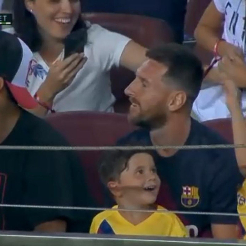 Video: el festejo de los Messi en el primer gol de Griezmann en Barcelona