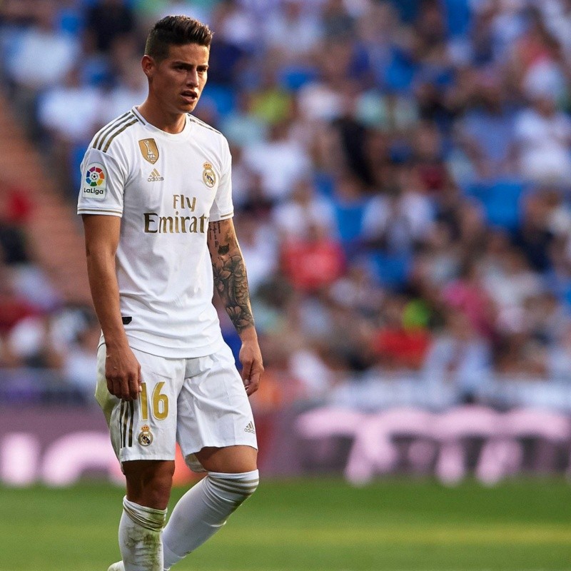 LaLiga subió una foto de James Rodríguez y le escribió: "Bienvenido de vuelta"