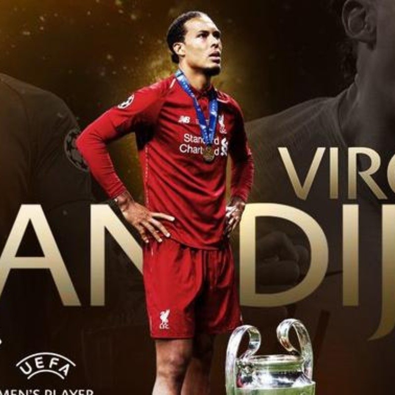 Más que merecido: Virgil van Dijk fue coronado como el mejor jugador del año de la UEFA