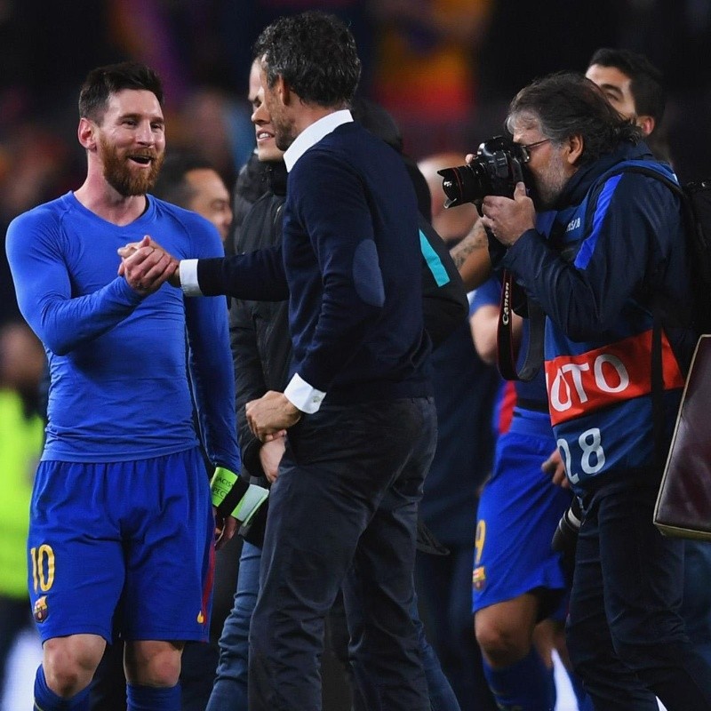 Messi se enteró de la pérdida de Luis Enrique y le mandó un mensaje por Instagram