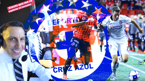 Chaco como comentarista de Fox fue testigo del debut de su hijo en Primera División con Cruz Azul.