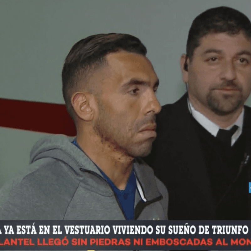 Video: la cara de Tevez entrando al Monumental lo dice todo