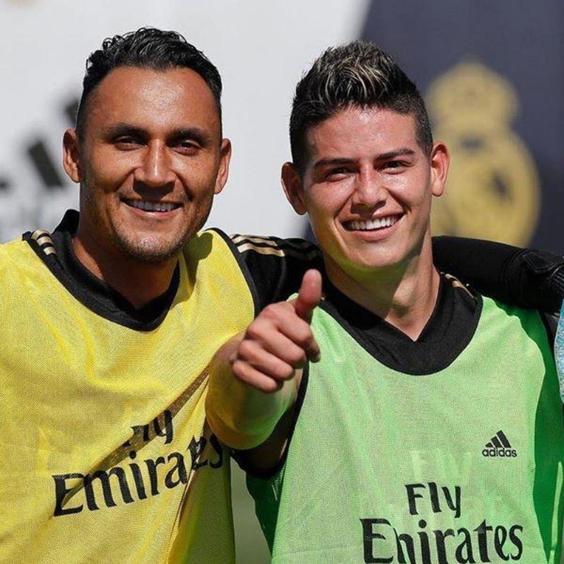 El mensaje de James Rodríguez a Keylor Navas tras su salida del Real Madrid