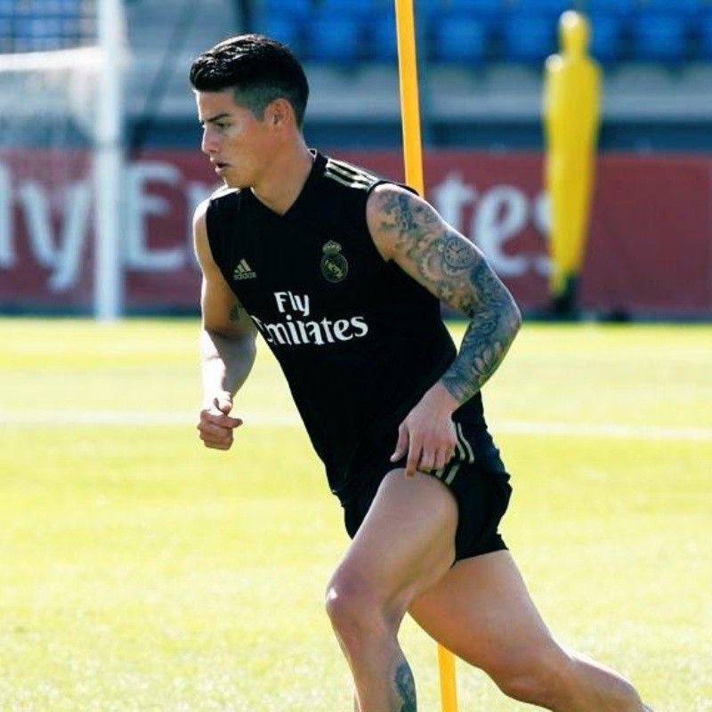 James Rodríguez ilusiona al Real Madrid con su posteo: "Aquí estamos otra vez"