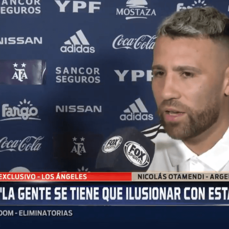 Nicolás Otamendi: "La gente se tiene que ilusionar con esta Selección"